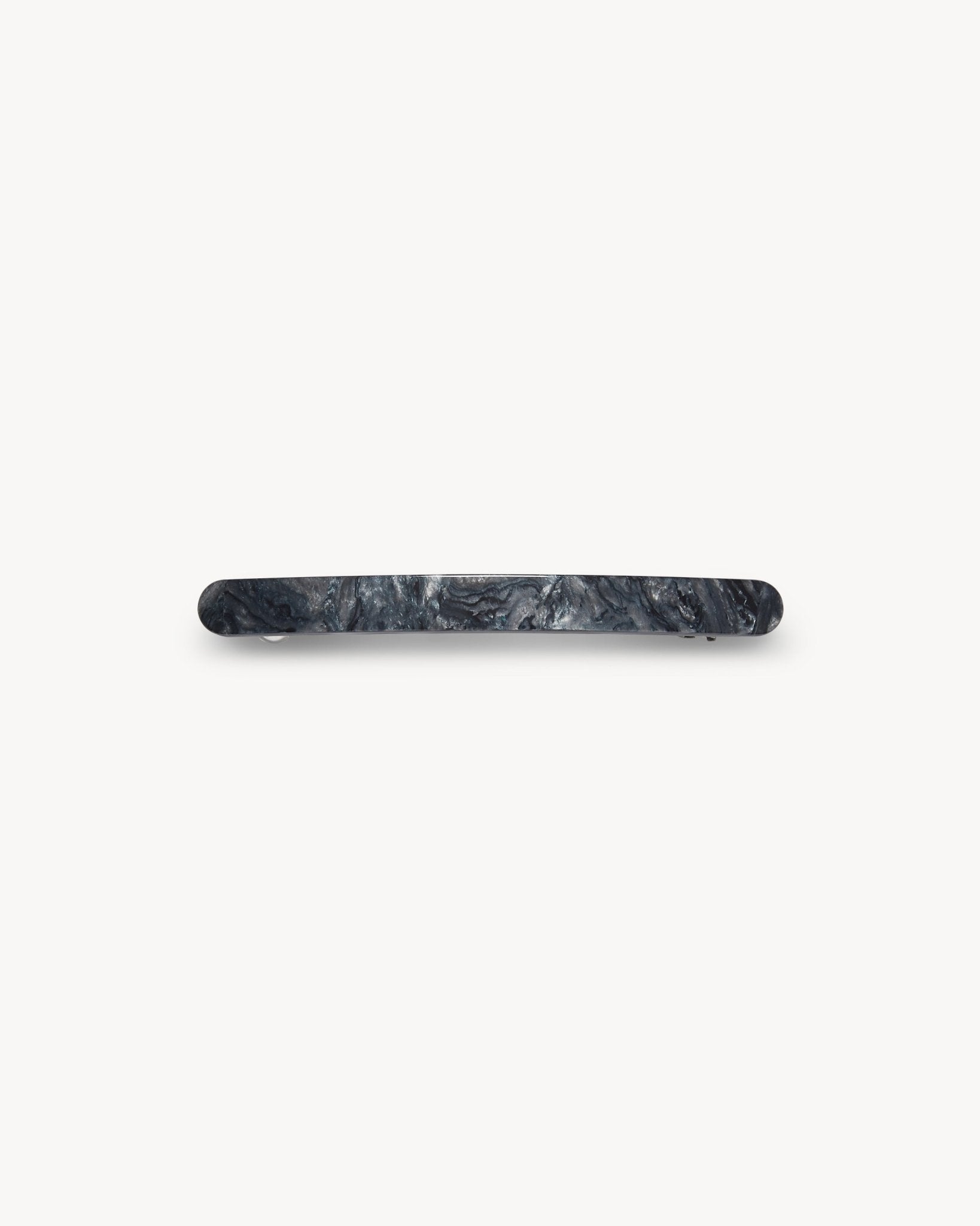Slim Paris Barrette in Obsidian