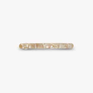 Slim Paris Barrette in Sand Shell