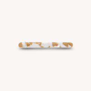 Slim Paris Barrette in Taupe Shell