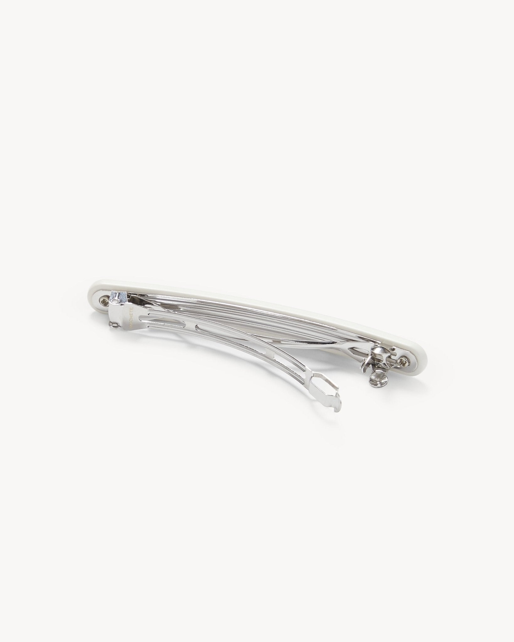 Slim Paris Barrette in White Matte - Image 2