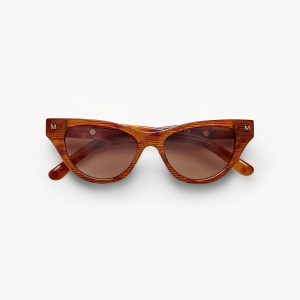 Suzy Sunglasses in Dark Tortoise Stripe