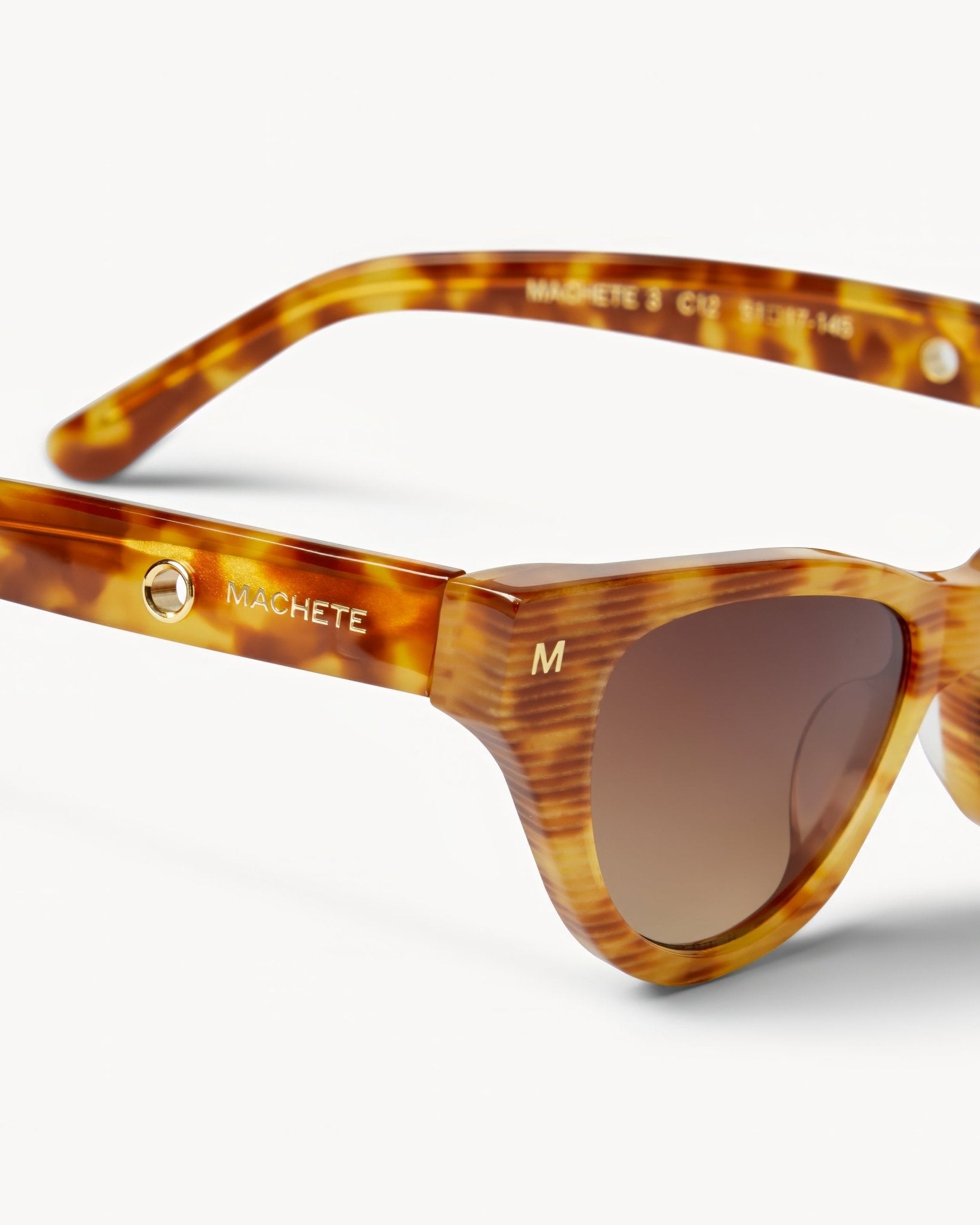 Suzy Sunglasses in Light Tortoise Stripe - Image 2
