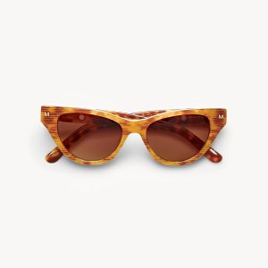 Suzy Sunglasses in Light Tortoise Stripe