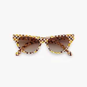 Suzy Sunglasses in Tortoise Checker