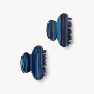 Twin Heirloom Claws in Indigo