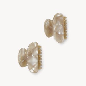 Twin Heirloom Claws in Sand Shell