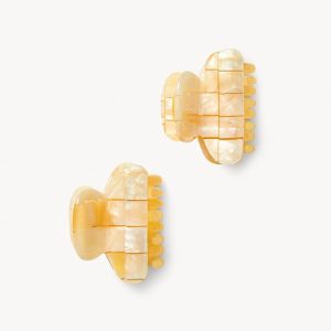 Twin Heirloom Claws in Sea Shell Checker