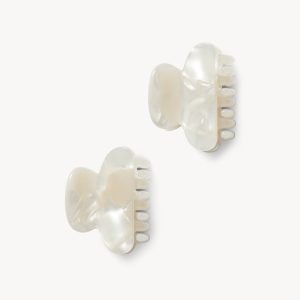 Twin Heirloom Claws in White Shell