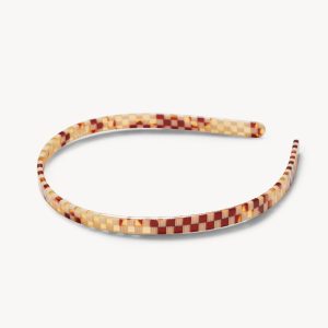 Ultralight Thin Headband in Tortoise Checker