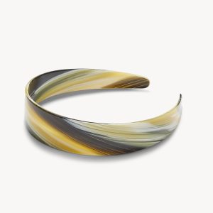 Wide Headband in Horn