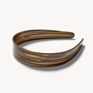 Wide Headband in Tigers Eye